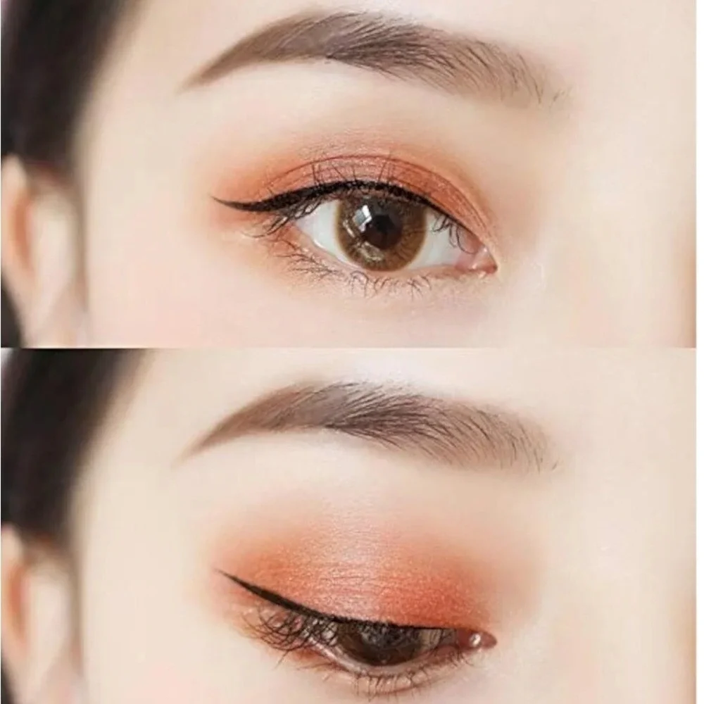 Mermaid Eyeliner Pen Waterproof Liquid Eyeliner Tip Brush Jet‎ Black Eyeliner